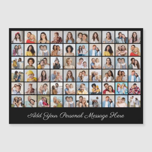 60フォトコラージュあいさつ用磁気カードの追加 (正面)