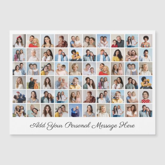 60フォトコラージュあいさつ用磁気カードの追加 (正面)