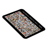 60フォトコラージュ任意の名前と年齢の追加誕生日 マグネット (右側)