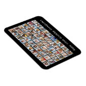 60フォトコラージュ任意の名前と年齢の追加誕生日 マグネット (右側)