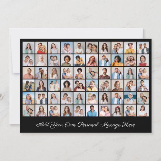 60フォトコラージュ自分のグリーティングカードを追加 (正面)