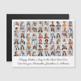 60フォトコラージュHappy Father's Day磁気カード