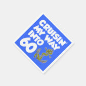 60ボートをテーマにしたパーティーナプキンに私の方法をクルーズイン スタンダードカクテルナプキン (角)