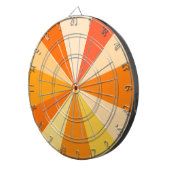 60ポップ・アートのsモダン幾何ファンキー光線のオレンジ ダーツボード (正面右)