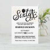 60マイルストン誕生日 招待状 (スタンド正面)