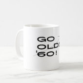 「60マグは行きます コーヒーマグカップ (正面左)
