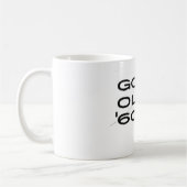 「60マグは行きます コーヒーマグカップ (左)