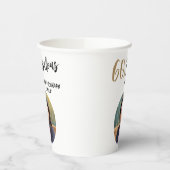 60モダンと素晴らしい写真60誕生日 紙コップ (左)