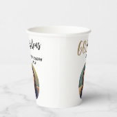 60モダンと素晴らしい写真60誕生日 紙コップ (右)