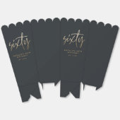 60モダン歳の誕生日シンプルスタイリッシュエレガント フェイバーボックス (見開き)