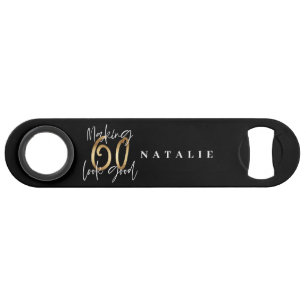 60モダン歳スタイリッシュの金ゴールド スピード栓抜き