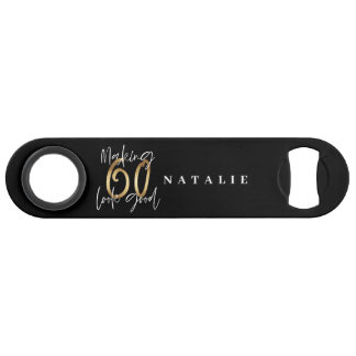 60モダン歳スタイリッシュの金ゴールド スピード栓抜き