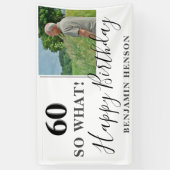 60モダンSo What 60th Birthday Party写真 横断幕 (縦)