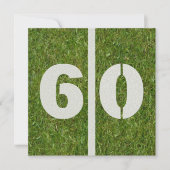 60ヤード誕生日招待状 招待状 (正面)