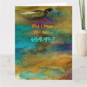 60ユーモアのある番目の誕生日カード カード (正面)