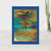 60ユーモアのある番目の誕生日カード カード (正面)