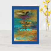 60ユーモアのある番目の誕生日カード カード (黄色い花)