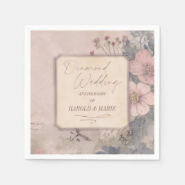 60世エレガントファッションドダイヤ結婚ン スタンダードカクテルナプキン