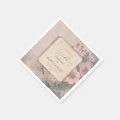 60世エレガントファッションドダイヤ結婚ン スタンダードカクテルナプキン (角)