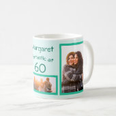 60人の友人の誕生日最高の写真のコラージュで最高の コーヒーマグカップ (正面右)
