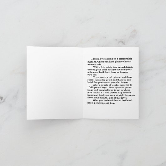 60人以上の人のためのエクササイズ カード (内部)