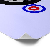 60代のスクーターモダンライダー ポスター (角)