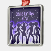 60代の紫の子 メタルオーナメント