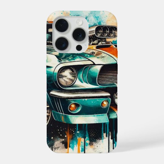 60代の車 iPhoneケース (裏面)