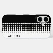 60代インスパイアのレトロ白黒 Case-Mate iPhoneケース (裏面 (横))