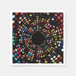 60代サイケデリックのディナーパーティー スタンダードカクテルナプキン