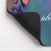 60代サイケデリックの絞り染め マウスパッド (コーナー)