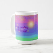 60以上の群衆の日没、星、青空のためのマグカップ コーヒーマグカップ (正面左)