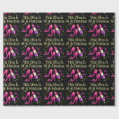 60位素晴らし誕生日DIVAデザイン ラッピングペーパー (フラット)