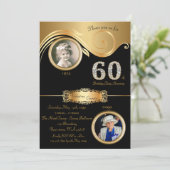 60位，誕生日女性60位，アエレガントートデコ，黒 招待状 (スタンド正面)