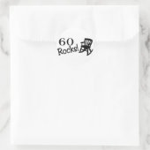 60個の岩石（ロッカー） ラウンドシール (バッグ)