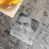 60個の気球 | 写真60th誕生日パーティー スクエアペーパーコースター