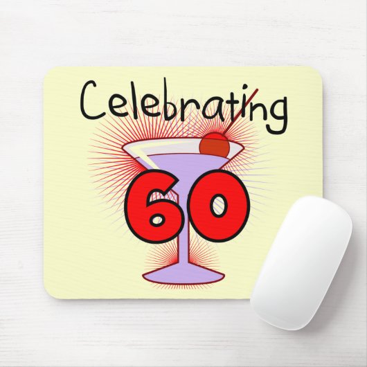60個のTシャツおよびギフトを祝うカクテル マウスパッド (マウス)