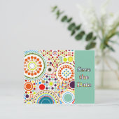 60円日付を保存 案内ポストカード (スタンド正面)