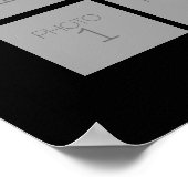 60写真テンプレートコラージュ – カラー編集可能 ポスター (角)