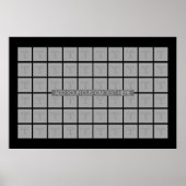 60写真テンプレートコラージュ – カラー編集可能 ポスター (正面)