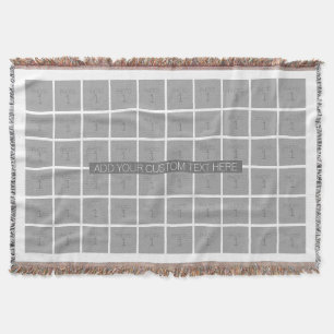 60写真テンプレートコラージュ – 色を編集可能 スローブランケット