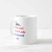 60匹の猫の女性 コーヒーマグカップ (正面左)