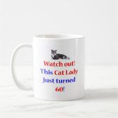 60匹の猫の女性 コーヒーマグカップ (左)