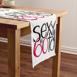 60台の赤いテーブルランナーでセクシー ショートテーブルランナー