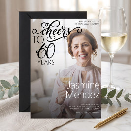 60周年おめでとうございます フォトオーバーレイ 誕生日パーティー 招待状