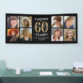 60周年お祝いゴールドフォトバナー 横断幕 (トレードショー)