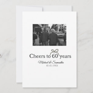 60周年の結婚記念日おめでとう 招待状