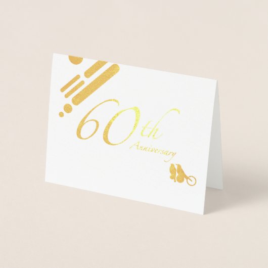 60周年を迎える鳥たちモダン|過去記事 箔カード (正面)