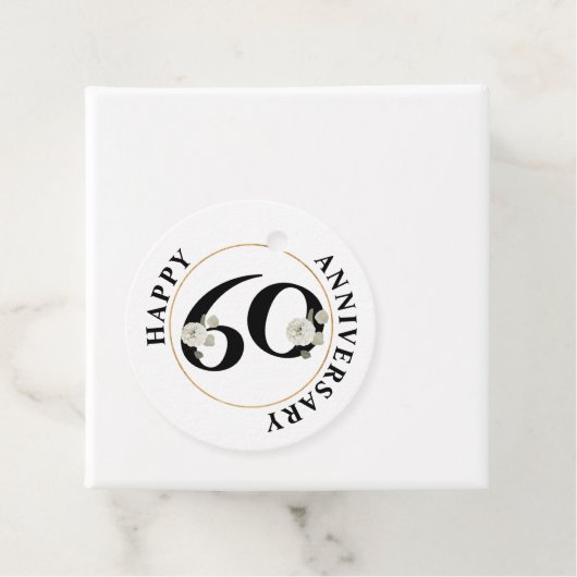 60周年エレガントメッセージカード フェイバータグ (インサイチュ)