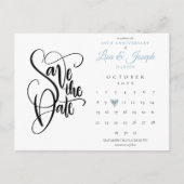 60周年カレンダーの愛のハートを保存 ポストカード (正面)